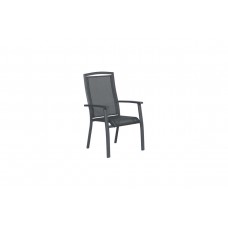 Saphir stapelbare stoel       carbon black/ antraciet