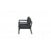 Colorado lounge stoel - carbon black/ reflex black