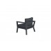 Colorado lounge stoel - carbon black/ reflex black
